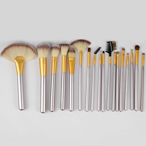 CN CHIC18 Pcs Professional Makeup kits Eye Lip Powder Face Cosmetic Makeup Brush Set With Beige Bag