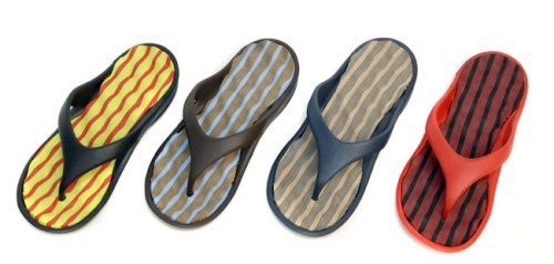 New Shaka Shoes Wave Sandals with Proprietary ShakaZorb Wave Insole for Ultimate Comfort, 8, RASTA