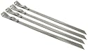 Steven Raichlen Best of Barbecue SR8026 Signature Stainless Steel Skewers, Set of 4 (5/8-inch Wide)