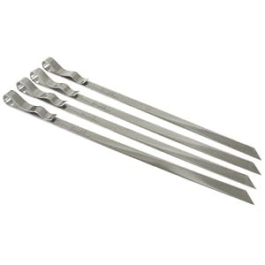 Steven Raichlen Best of Barbecue Signature Stainless Steel Grilling Kabob Skewers, Set of... by 