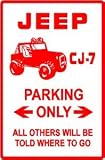 JEEP CJ-7 PARKING atv sport vehicle New Sign