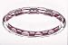 Kabbalah Bangle Sterling Silver Light Pink Resin and Authentic Red String Bangle