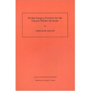 41954n8NQUL. SL500 AA300  Global Surgery Formula for the Casson Walker Invariant