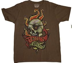 The Goonies Forever Skull Flames t-shirt Brown
