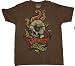 The Goonies Forever Skull Flames t-shirt Brown