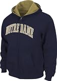 Notre Dame Fighting Irish Navy Tackle Twill Full Zip Hooded Sweatshirt
