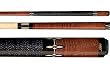 Joss Nutmeg-Stained Maple Pool Cue with Ebony and Faceted Holly Diamond Inlays