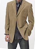 Martina Franca Taupe Diagonal Cut Micro-Suede 3-Button Sport Coat