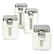 Square 4-pc. Canister Set - White