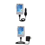 Essential Kit for the Dell Axim x30 - includes Car and Wall Charger with Rapid Charge Technology - Gomadic Brand w/ TipExchange Technology