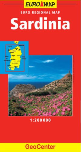 City Travel Guides Discounted   : Sardinia GeoCenter Euro Map
