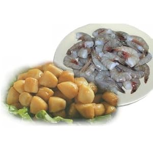 1 lb. Smoked Scallops and 2 lbs. Jumbo Shrimp by Charleston Seafood