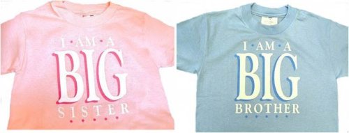 I'm a Big Sister T-shirt - Pastel Pink, M(10-12)