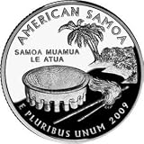 US 2009 D MINT AMERICAN SAMOA QUARTER UNC COIN