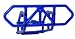 RPM Rear Bumper, Blue: SLH 4x4 RPM80125
