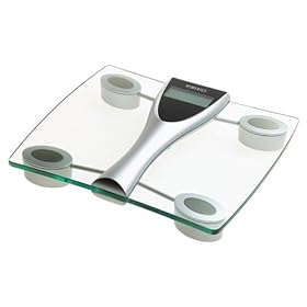 HoMedics SC-403 Glass-Top LCD Lithium Scale
