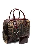 Dolce & Gabbana DG BB2632 89909 Leopard/Burgundy Leather Handbag