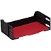 Rubbermaid 17621 High-capacity side load stackable tray, 5-1/8 high, legal, black