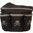 Diaper Dude Skull and Crossbones Diaper Bag - Black