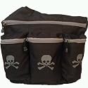 Diaper Dude Skull and Crossbones Diaper Bag - Black