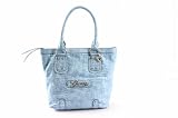 Guess Sundance Handbag Small Shopper Turquoise Crocodile Ladies Purse Review