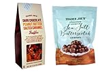 Trader Joe's Chocolate Covered Sea Salt Butterscotch and Dark Chocolate Peanut Butter Salted Caramel Truffles