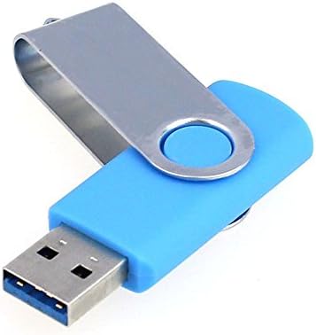 Meily(TM) Rainbow Colorful Swivel USB3.0 16GB Flash Drive Memory Stick Thumb U-Disk (Blue) (Blue)