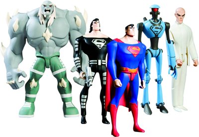  Superman vs. Doomsday: Action Figures Set of 4