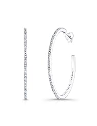 Victoria Kay 1/2ct Diamond Hoop Earrings in Sterling Silver (J-K, I2-I3)