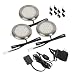 AmerTac LSP30KBAMCC Surface Mount LED Ultra Thin Puck Under Cabinet Lighting
