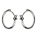Jewelry : 14K White Gold 14-mm. Hoop Earrings