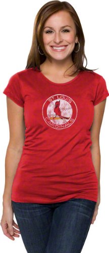 St. Louis Cardinals Women's Cooperstown Logo Cap Sleeve Tee