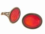 Agate 'M' Stamp with Lion Crest by Estate