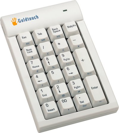 Goldtouch USB Numeric Keypad Hub Keypad USB 22 keys white