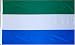 Sierra Leone National Country Flag - 3 foot by 5 foot Polyester (New)