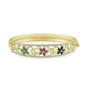 Flower Bangle Bracelet Jewelry