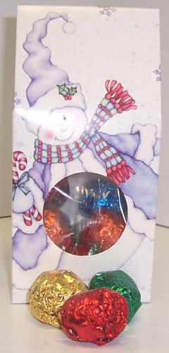 Scott's Cakes Vanilla Fudge Balls 1 2 Pound Snowman Box by Scott's Cakes