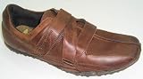 Base Mens Dart Brown Waxy Brown Leather Upper Velcro Shoes