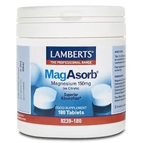 Lamberts MagAsorb (as citrate), 180 tablets