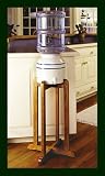 Porcelain Water Dispenser Blue Stripe with Wooden Stand