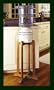 Porcelain Water Dispenser Blue Stripe with Wooden Stand