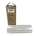 Packing Tape Dispenser with 8 Rolls-Ultra Adhesive Clear Packing Tape for Shipping, Packaging and Moving, 0.71 in x 1000 in (White)
