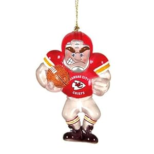 Kansas City Chiefs Acrylic Football Player Ornament