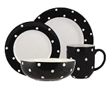 Spode Baking Days Black Four 4 Piece Place Settings