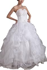 Organza  Beaded Corset   Waistline Sweetheart Evening Dress  With Ruffles