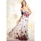 Terani Couture Junior Girls Ivory Fresh Flower Print Gown Size 2-16