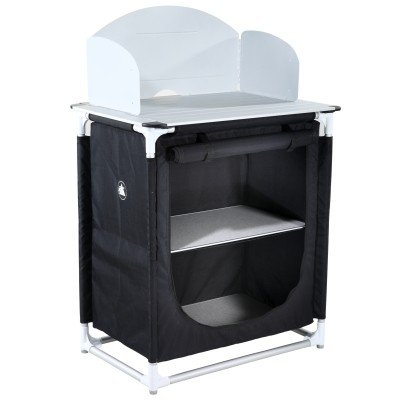 10T Camping Küche camKITCHEN 75x53x85,5/116,5 cm Alu