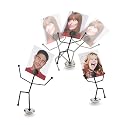 Umbra Jitterbug Dancing Stickmen Set of 3 Photo Holders