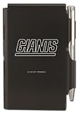 New York Giants Engraved Metal Pocket Notes in box, Black with White Imprint (12021-QUS)