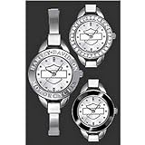 Bulova - Harley Davidson Ladies Bracelet Watch With Interchangeable Top Rings 76L25